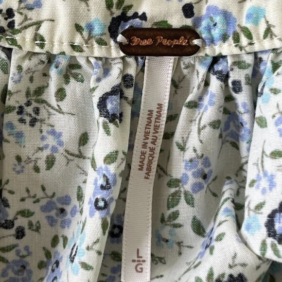 Free People Women's Petunia Cotton Mini Dress Tea Combo New With Tags - Picture 8 of 16